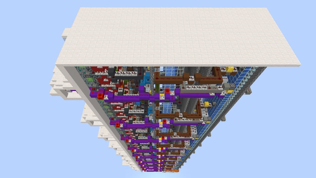 The JLevator - Realistic Fast Multifloor Redstone Elevator