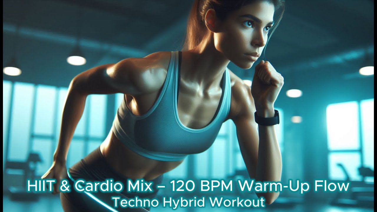 🔵HIIT & Cardio Mix – 120 BPM Warm-Up Flow | Techno Hybrid Workout