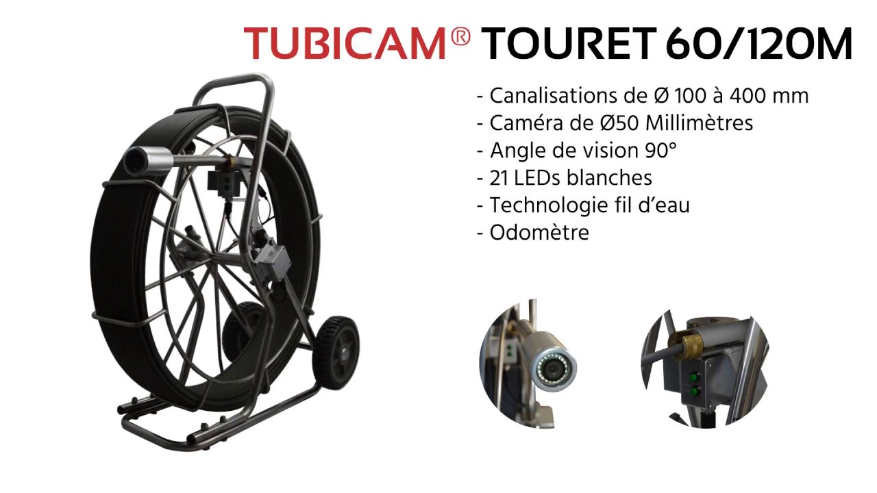 Grosse Cam&eacute;ra pour l'inspection des canalisations d'&eacute;gouts - AGM TEC