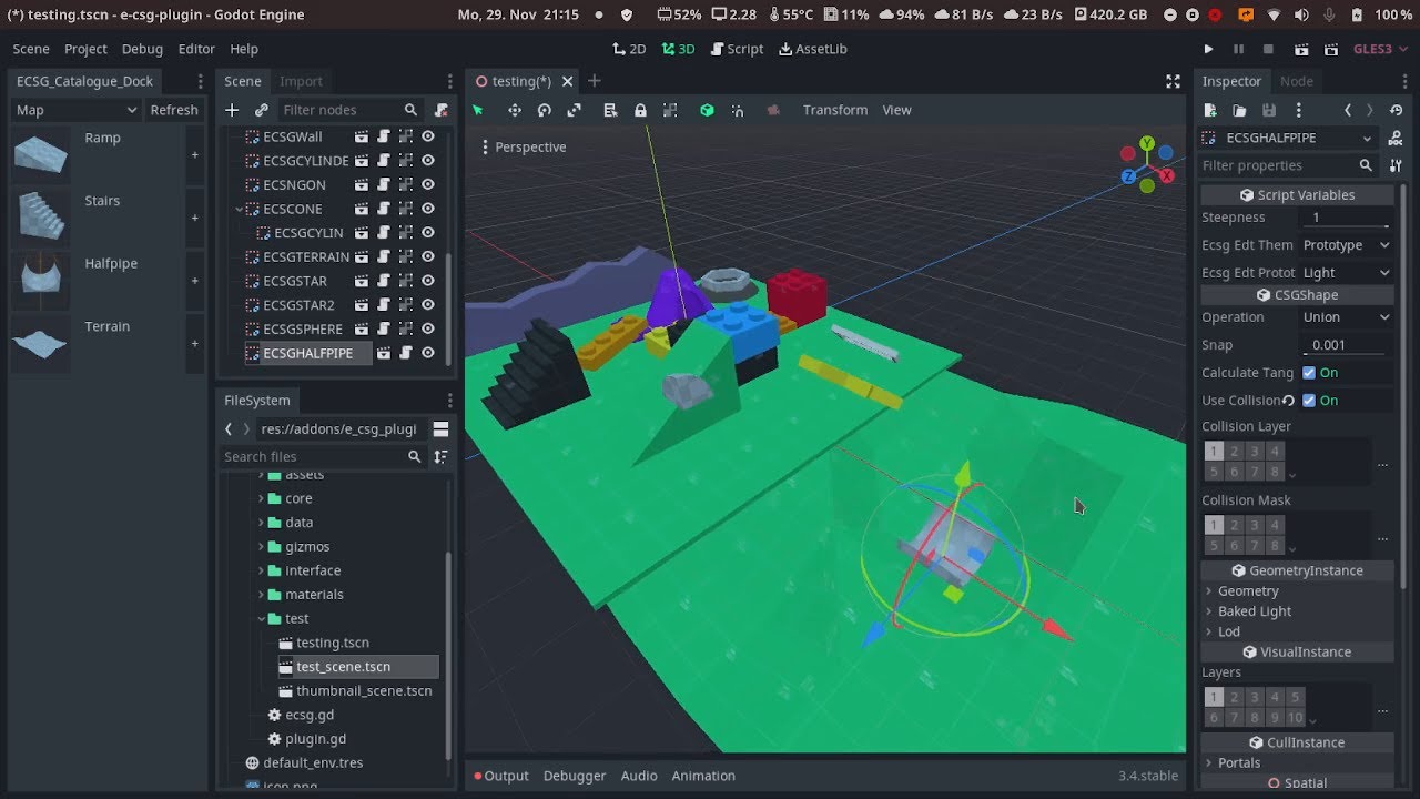 e-CSG - The Friendly Godot CSG Utilities Addon