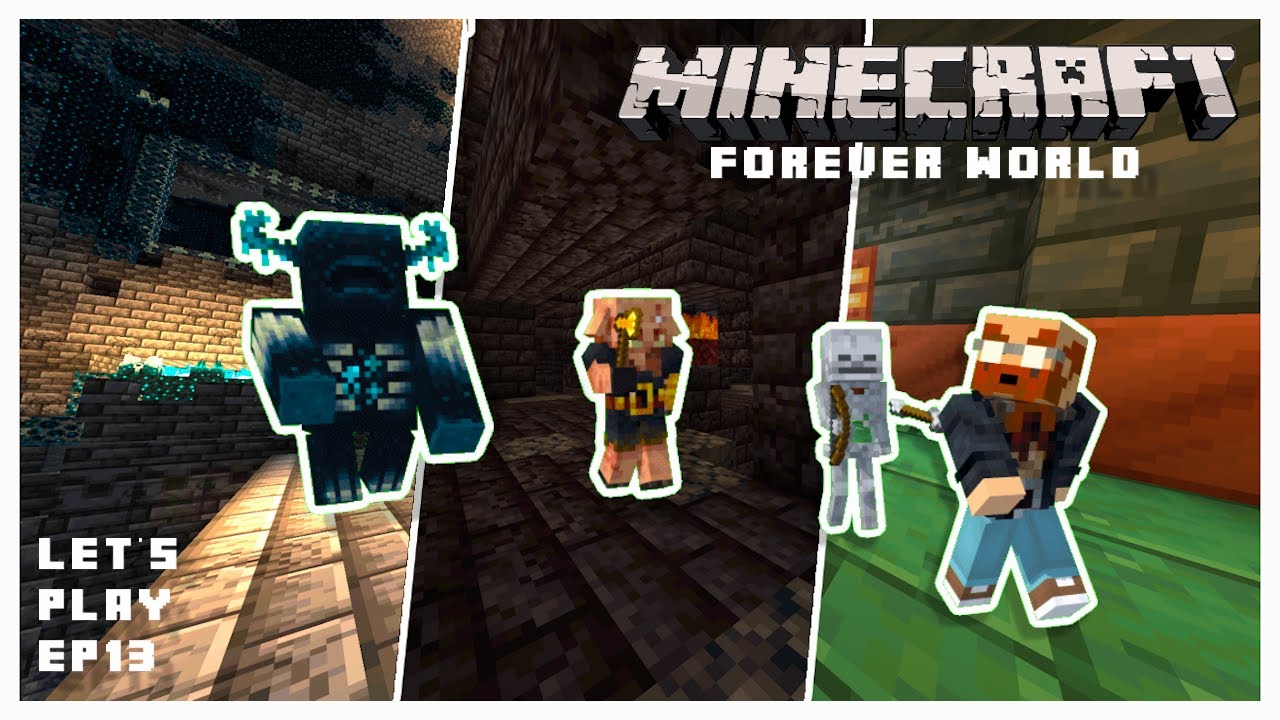 Raiding an Ancient City, a Bastion and a Trial Chamber in My Forever World | Minecraft 1.21