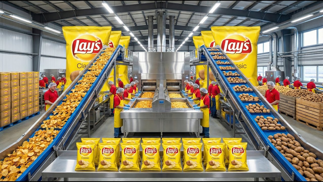 Inside the Massive Lay's Potato Chips Factory: How It's Made