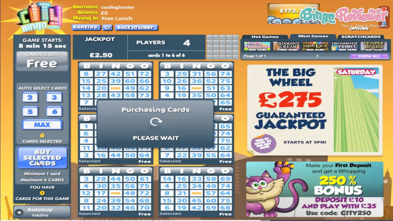 City Bingo - Video Review by BingoReviewer
