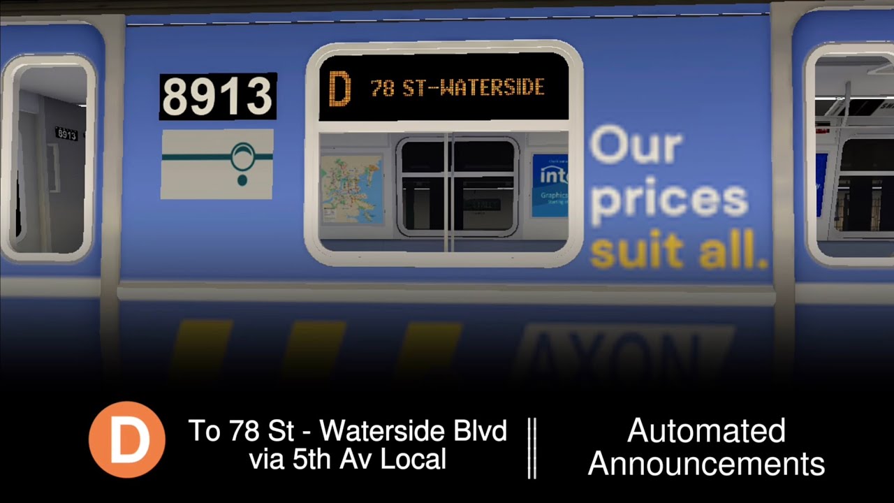 PTA Subway | D Train to 78 St Announcements - From Intervale Sq