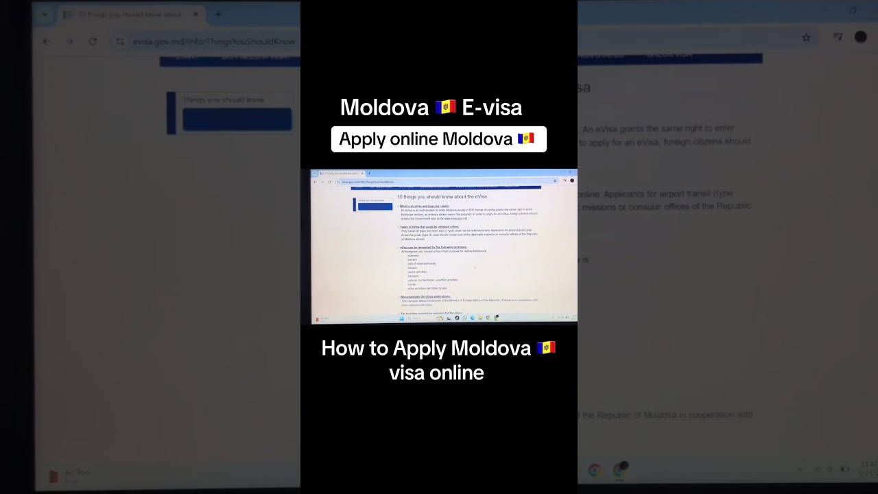 Moldova E-visa Apply online #visa #visaready #moldova #travelwithhamza7 #traveldocuments