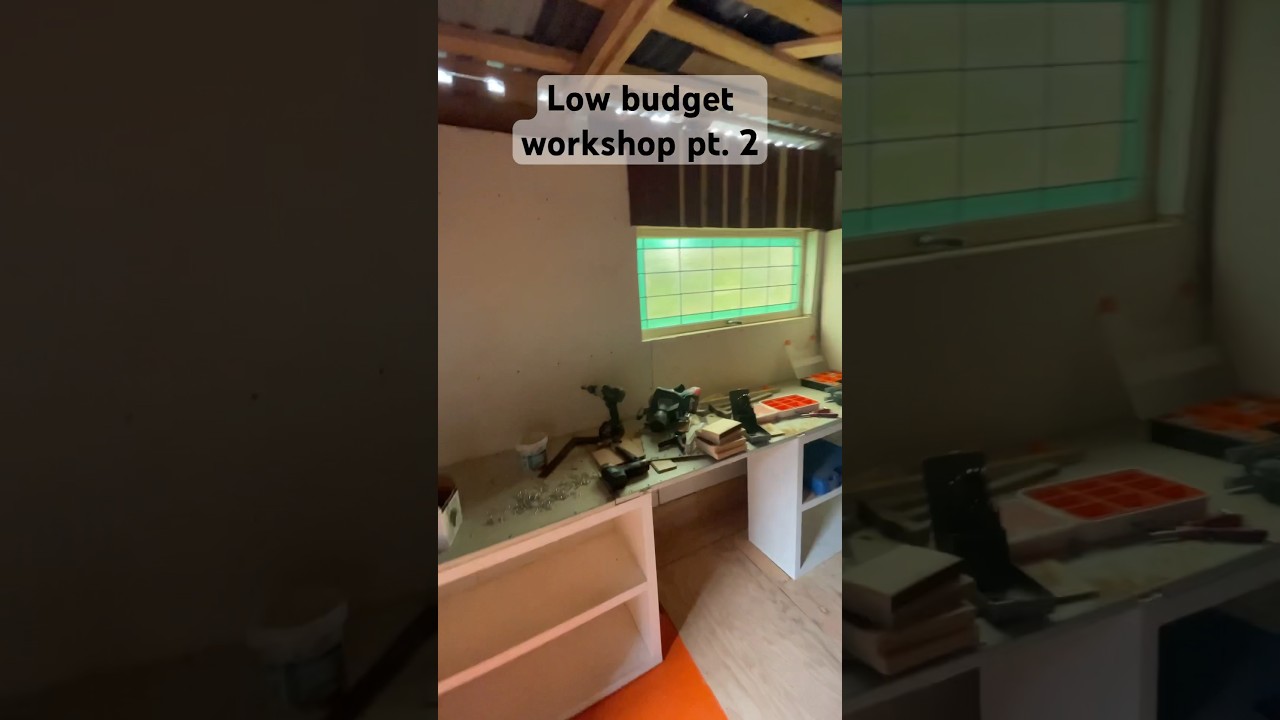 Build a low budget workshop pt. Nr2 just from what you have! #workshop #bosch #gotools #diy