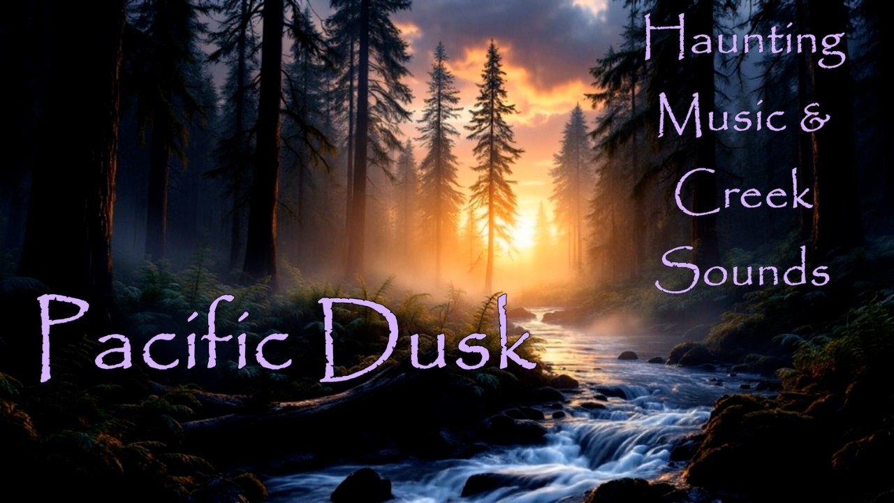 Pacific Dusk 🌲🌧️ Flowing River & Soft Ethereal Voices for Deep Calm & Reflection