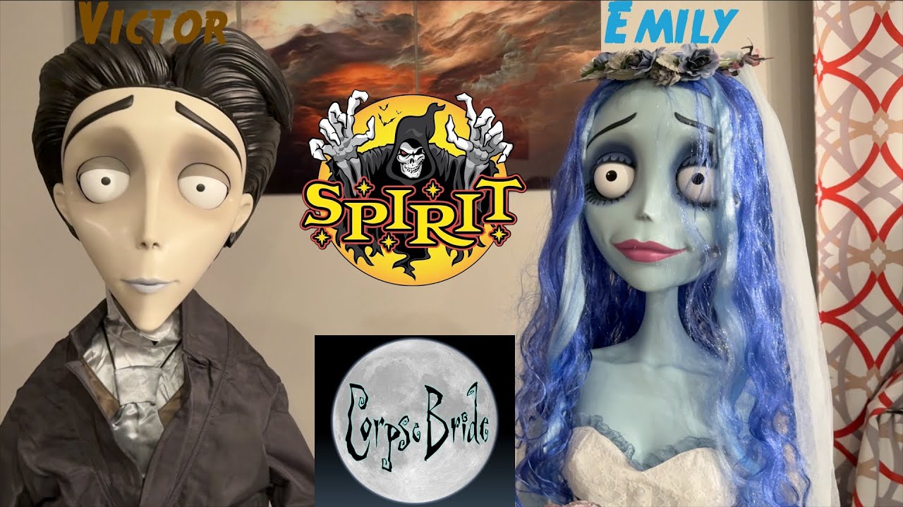 Spirit Halloween Corpse Bride Animatronics Victor + Emily Unboxing, Demo and Review