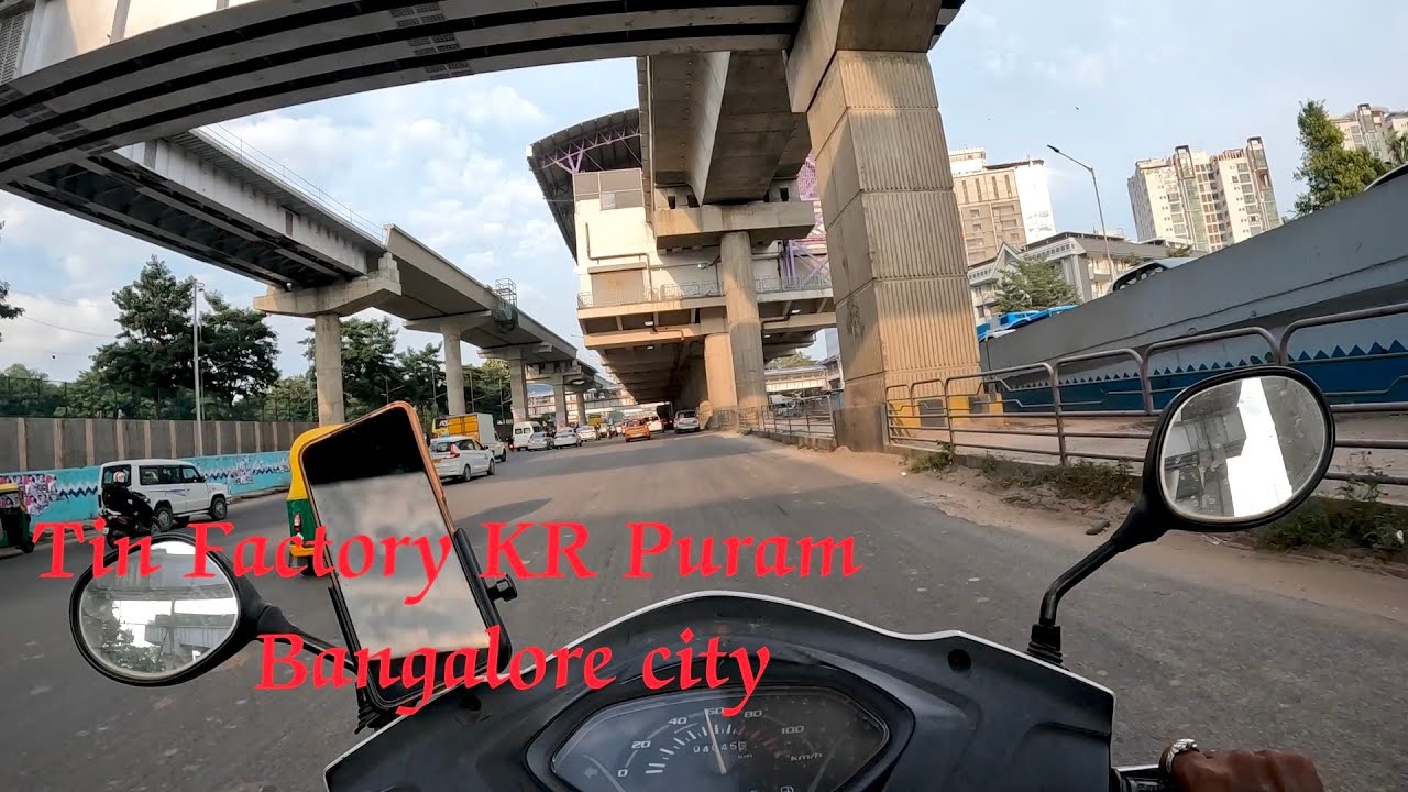 Tin Factory KR Puram Bangalore city traffic jam 😭