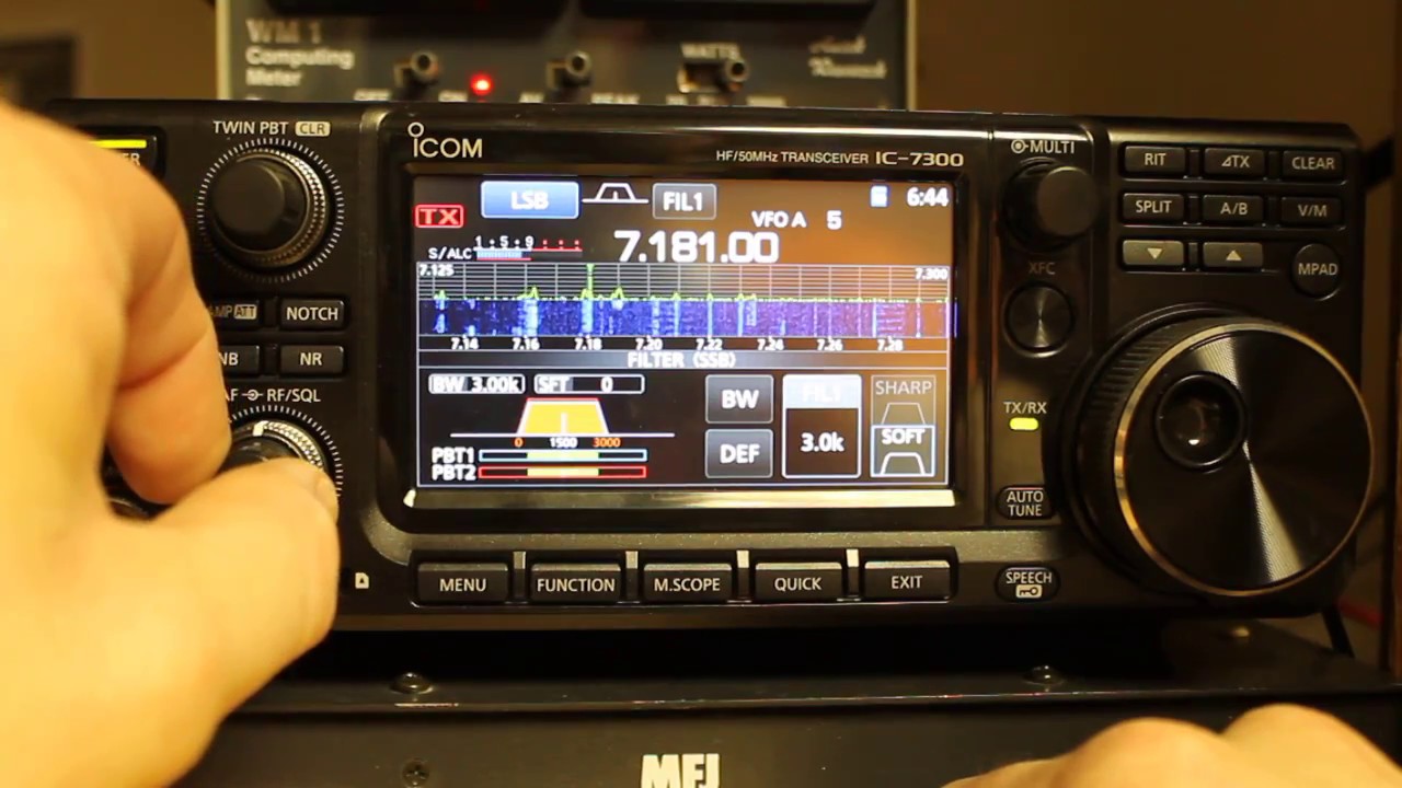 Icom IC-7300 Tips and Tricks - Selecting and Adjusting Filtering