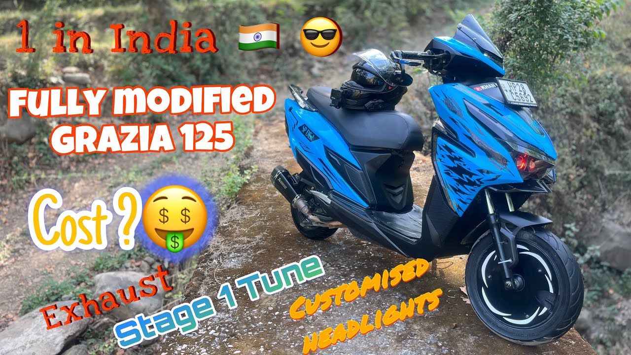 Fully modified honda grazia with cost 🤑