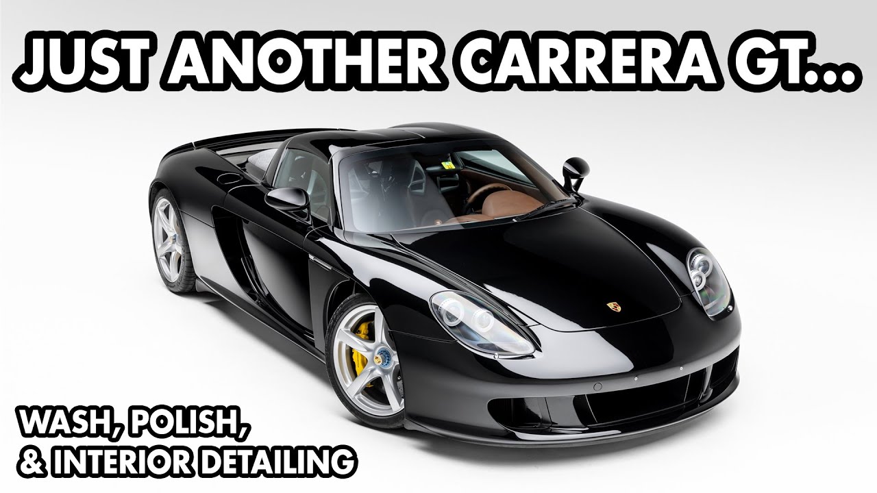 Legendary Porsche Carrera GT Detailing - Dry Ice Cleaning, Wash, & Polish