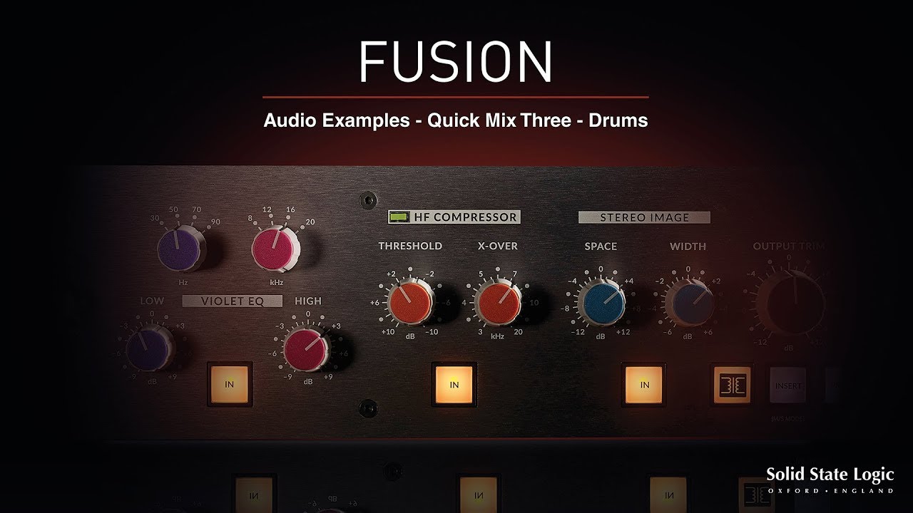 SSL Fusion - Quick Mix 3 - Drums