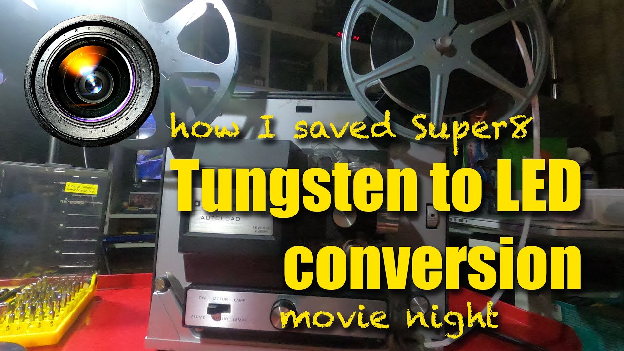 Better than new DIY conversion of a Super 8 projector