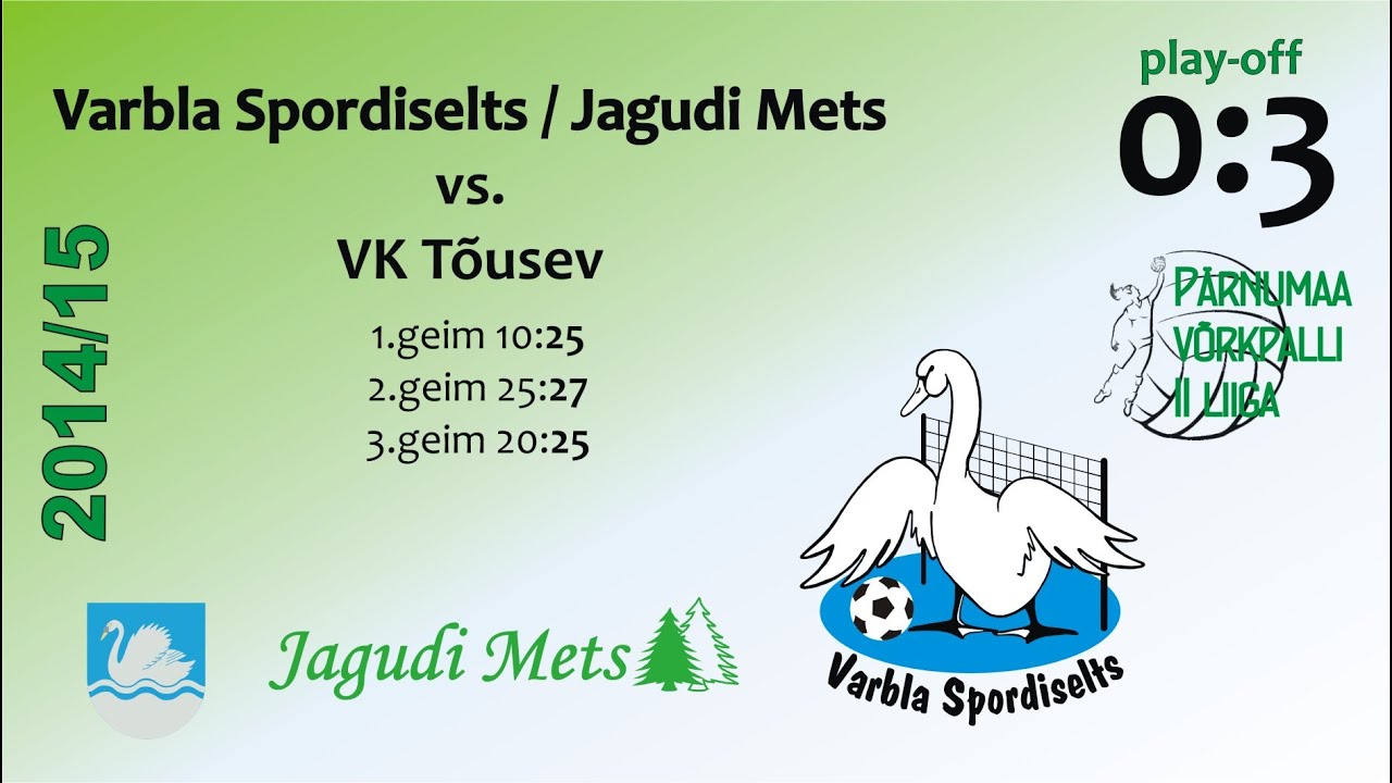 Võrkpall II liiga: Varbla SS/Jagudi Mets - VK Tõusev