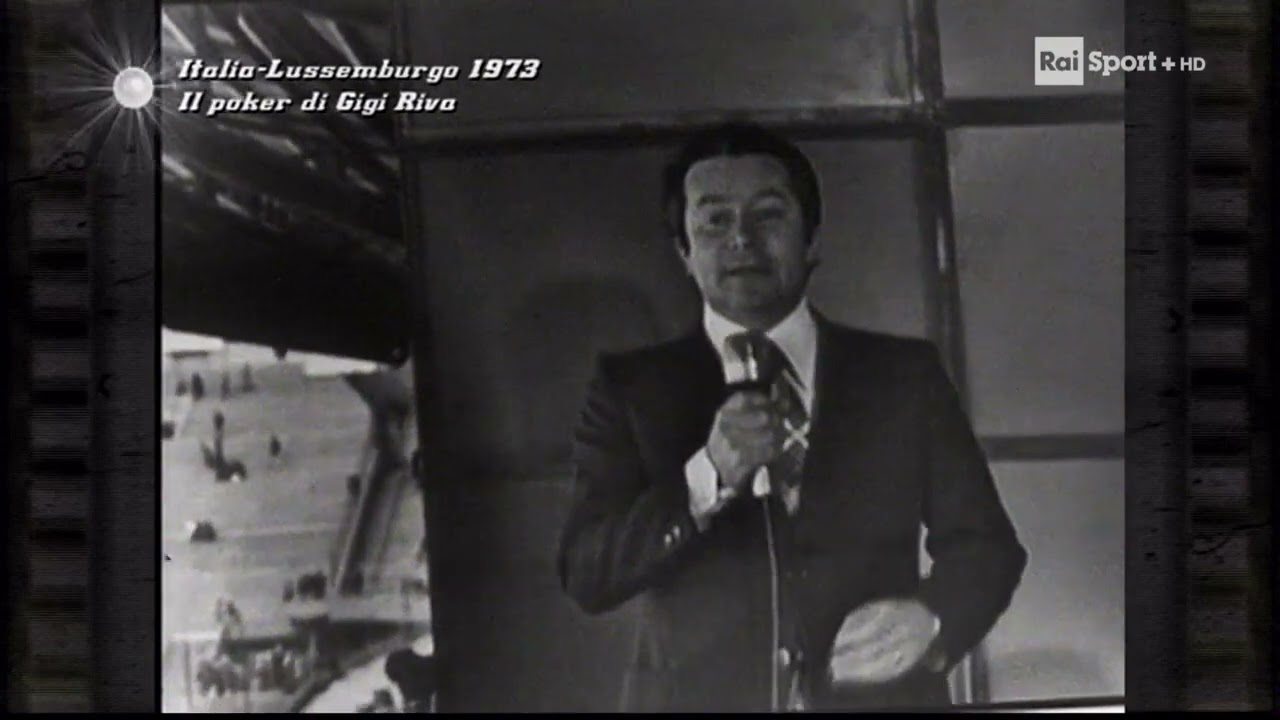 1973 ITALIA - LUSSEMBURGO il poker di Gigi Riva