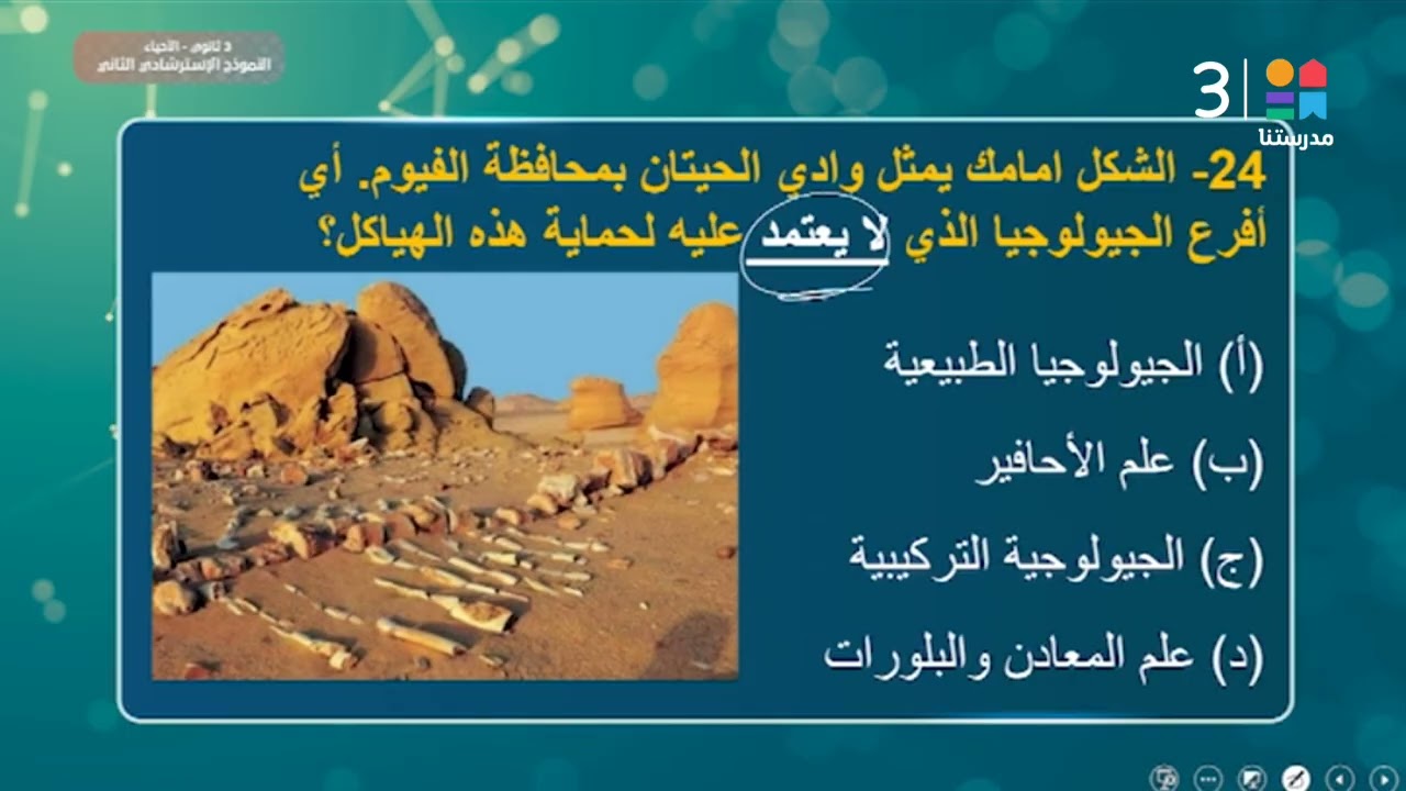 #الأحياء 🌍 | النموذج الاسترشادي الثاني – ج2 | #الصف_الثالث_الثانوي