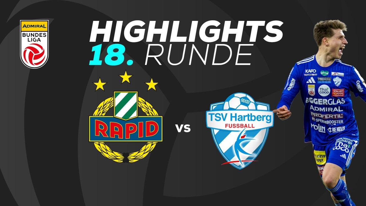 SK Rapid - TSV Egger Glas Hartberg 18. Runde ADMIRAL Bundesliga 2025/26