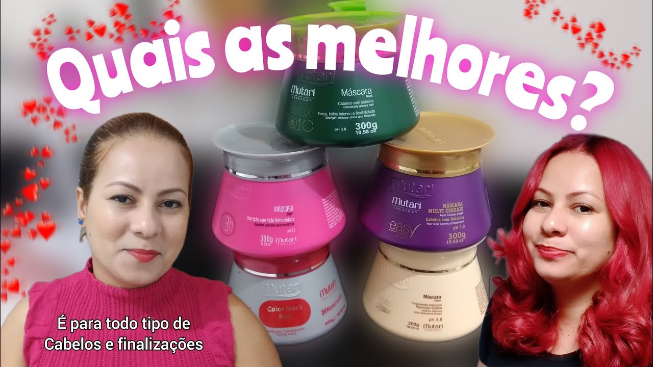 ❤️ 5 máscaras profissionais da MUTARI para seu cronograma capilar✨Qual a melhor