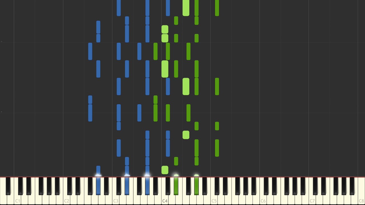 American Idiot [Green Day] Synthesia Piano Cover Tutorial