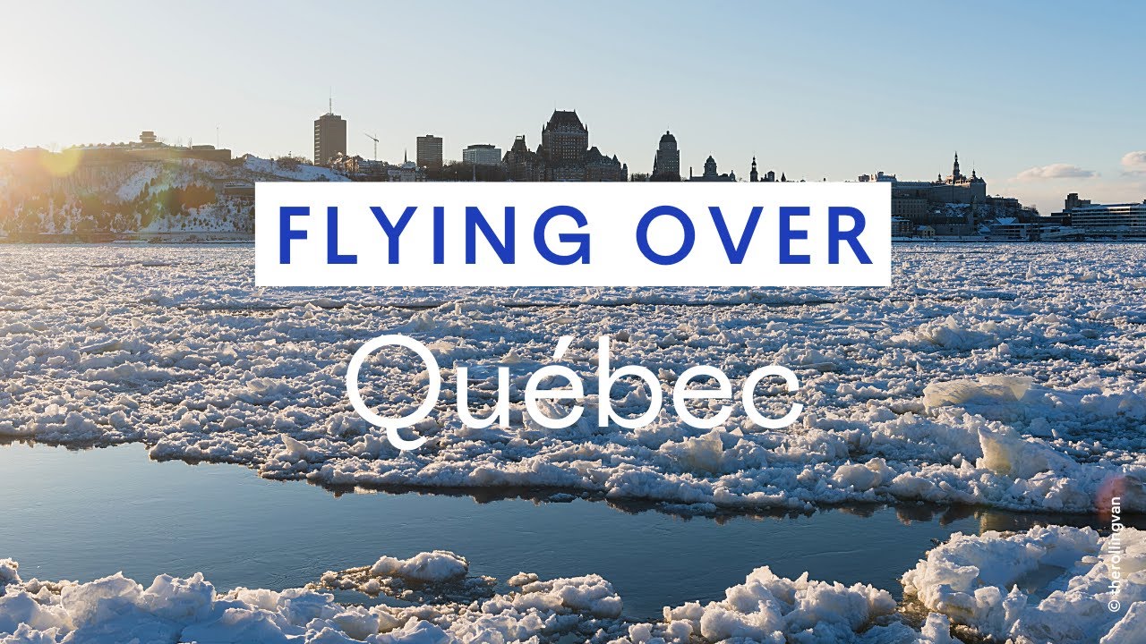 A bird's view of Qu&eacute;bec in winter