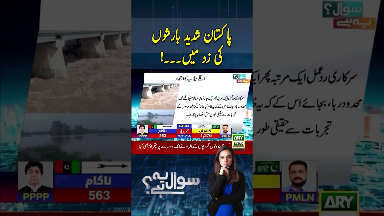 Pakistan in the Grip of Heavy Rainfall #shorts #youtubeshorts
