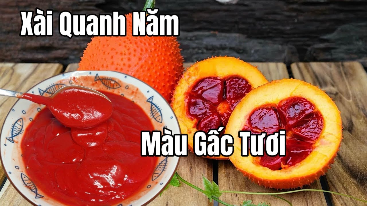 Cách Lấy Màu Gấc Tươi Mịn Đẹp Để Làm Bánh, Không Phải Ai Cũng Biết #337