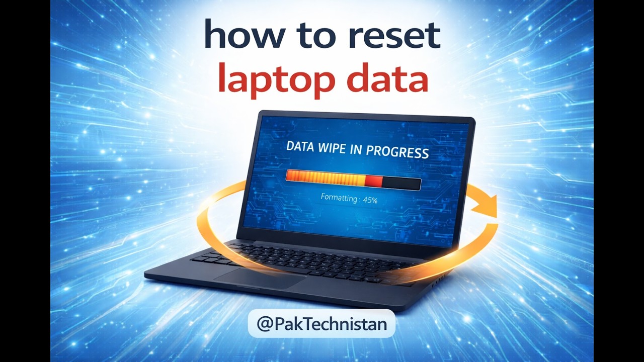 Erase Laptop Data Completely 🔥 Secure Reset & Data Wipe Tutorial