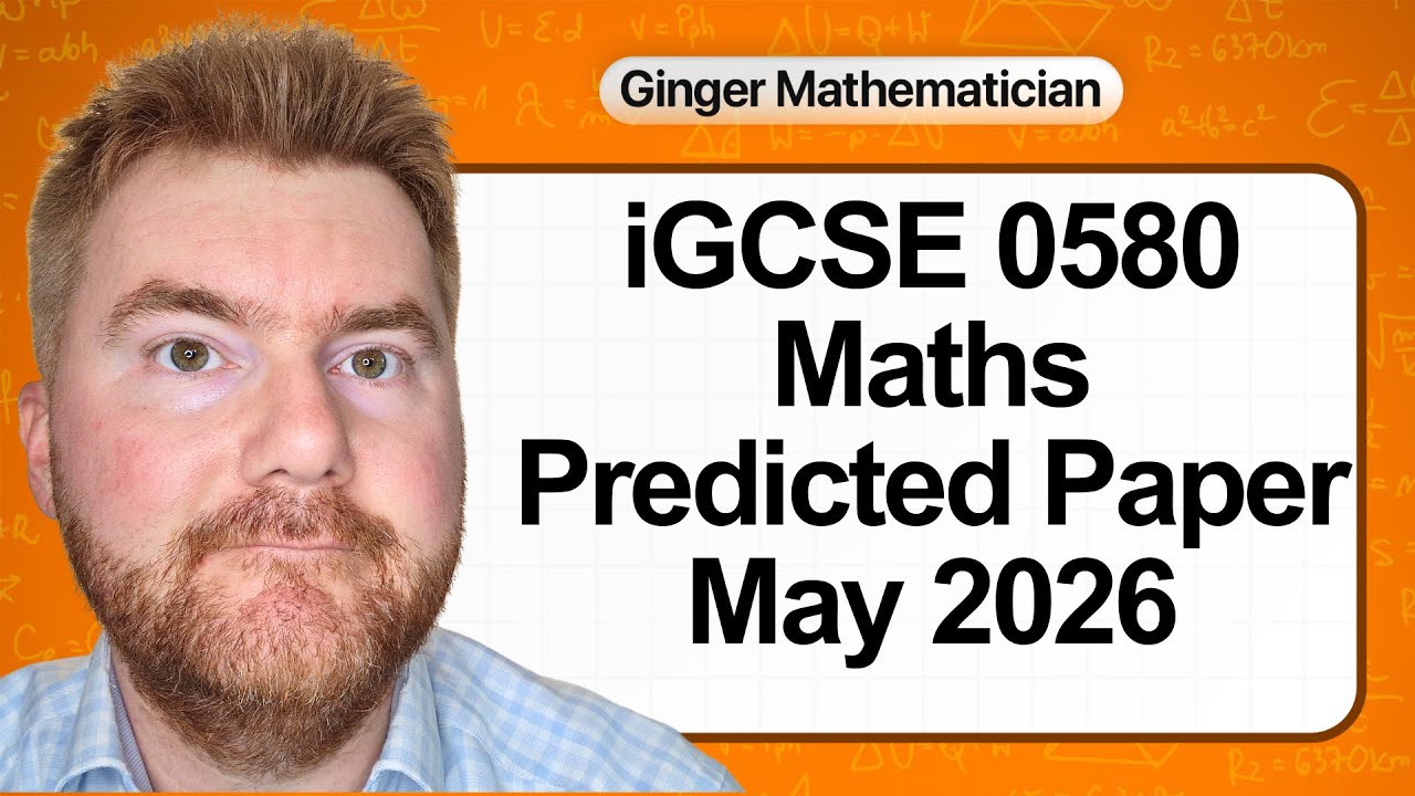 Предварительный комплект заданий по математике для экзамена iGCSE 0580, май 2026 г.