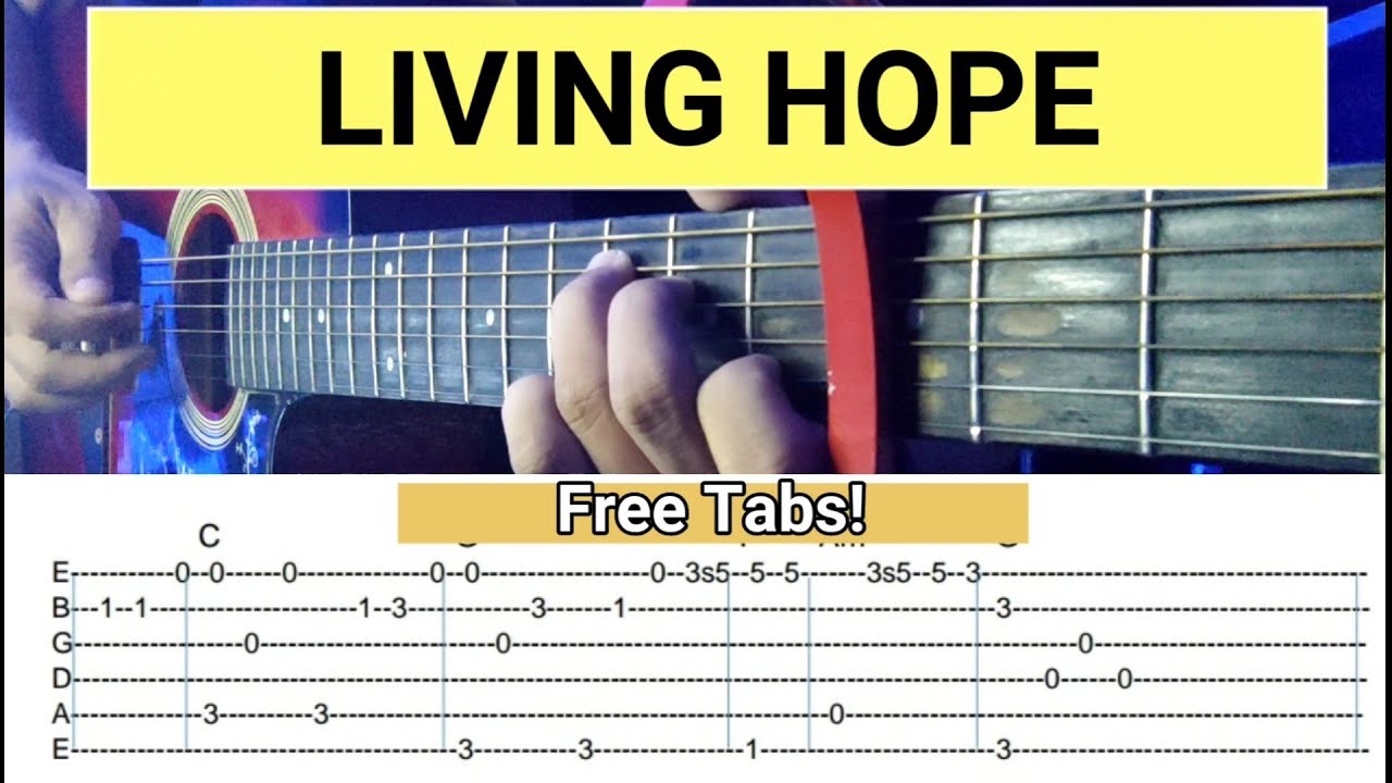 Living Hope - Phil Wickham (Full Song) | Fingerstyle Guitar with Chords + Tabs