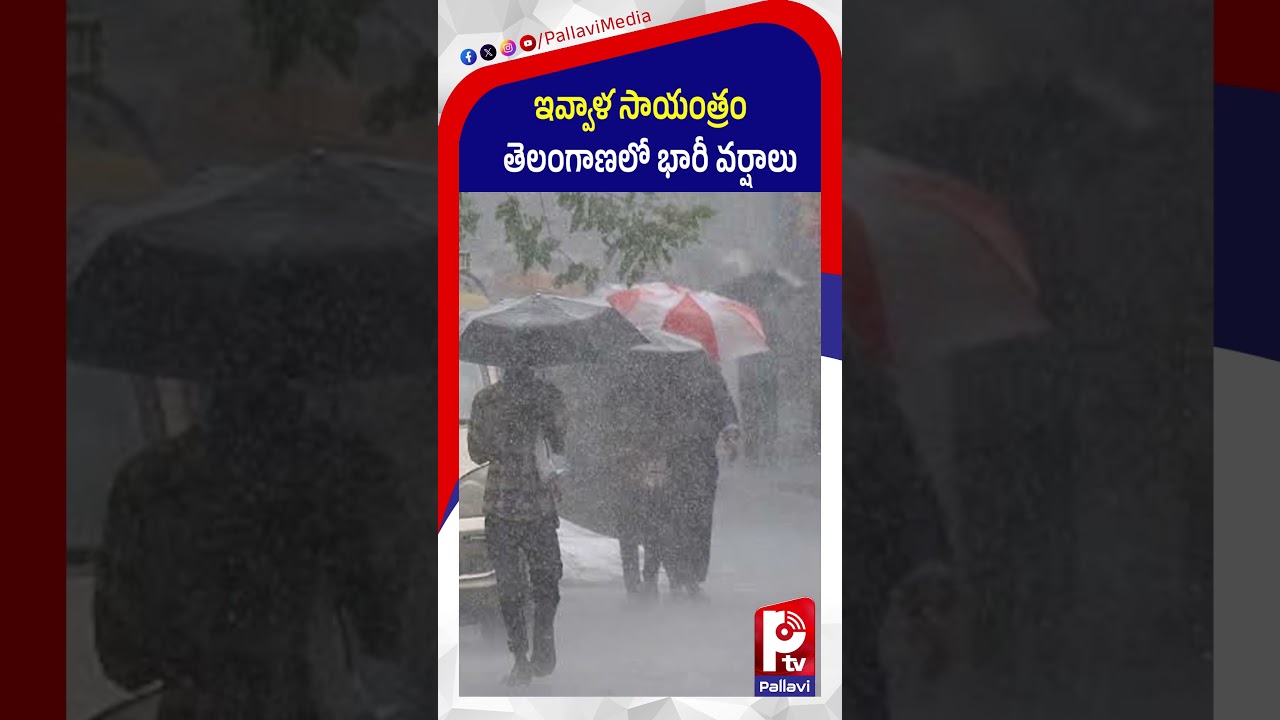 తెలంగాణలో భారీ వర్షాలు | Heavy Rain Alert for Telangana | Weather Update | Pallavi TV