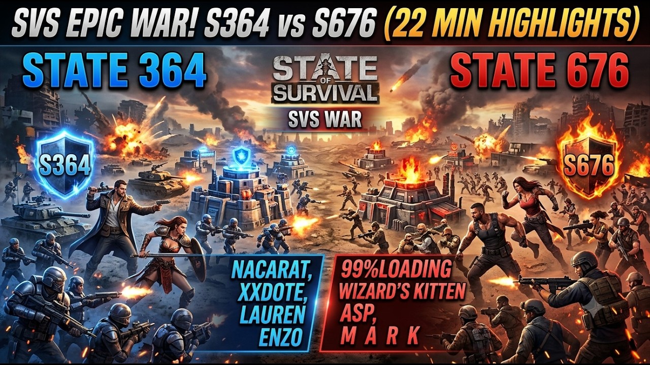 State of Survival | Insane SvS Battle! State 364 vs State 676 (Epic Facility War)