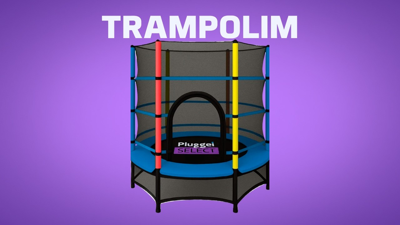 TUTORIAL DE MONTAGEM Pula Pula até 150kg Cama Elástica Trampolim Infantil 1.55m Com Rede