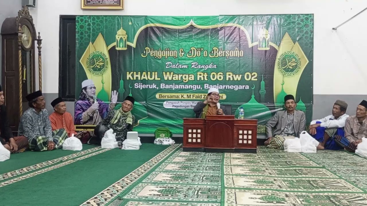 Pengajian Haul bersama Abah Faid Zamzamy di Desa Sijeruk, Banjarmangu, Banjarnegara 4