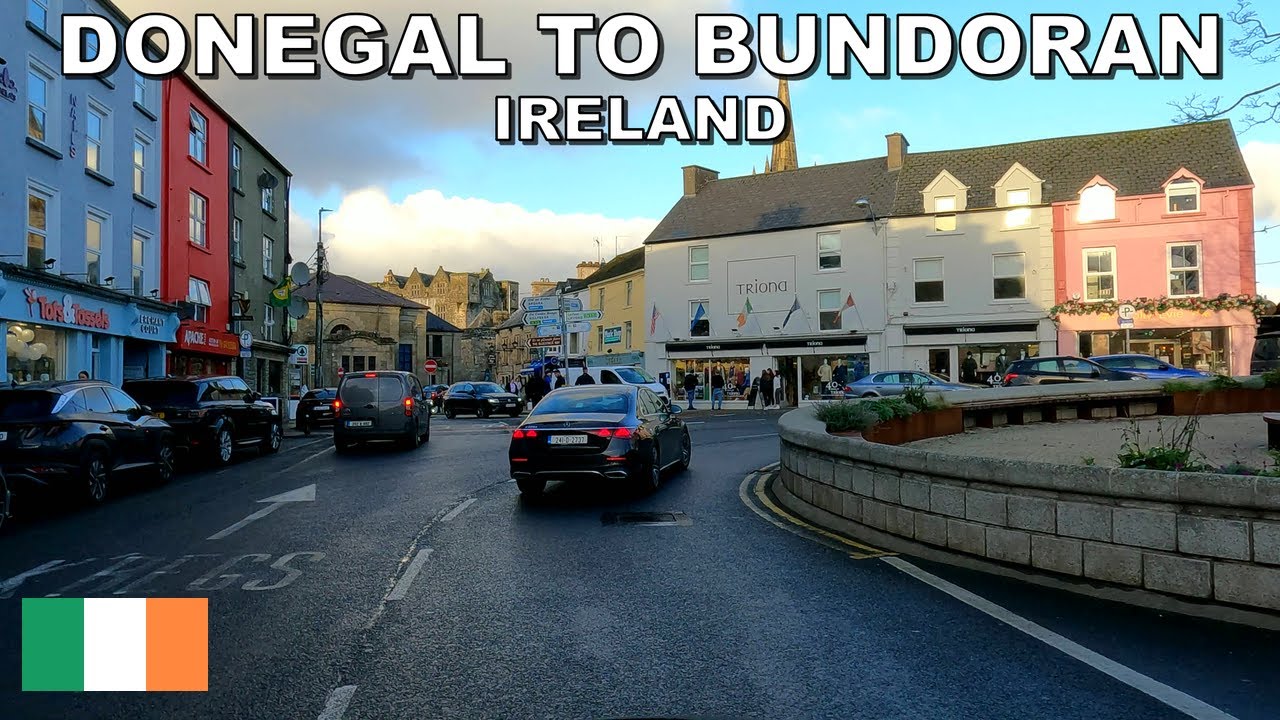 DRIVING from DONEGAL to BUNDORAN in IRELAND 🇮🇪 4K (60fps)
