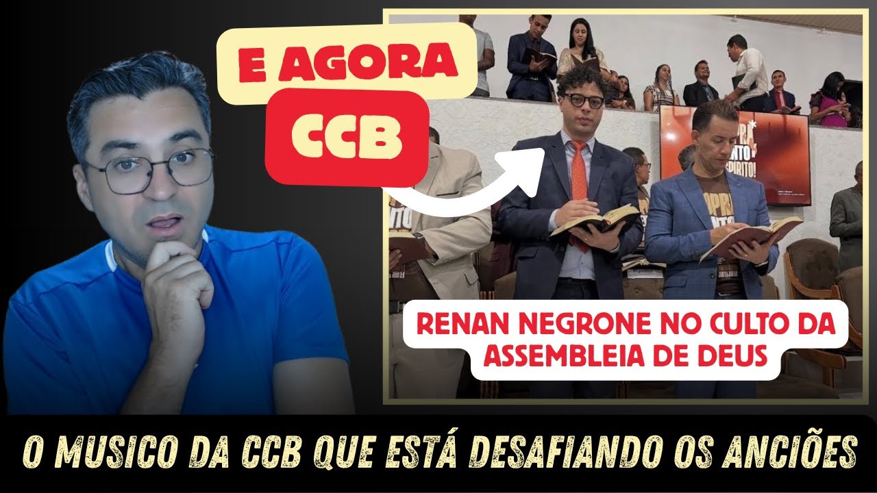 ⚠️🛑 O musico que est&aacute; desafiando os Anci&otilde;es da CCB - Renan Negroni no Culto da Assembleia de Deus.