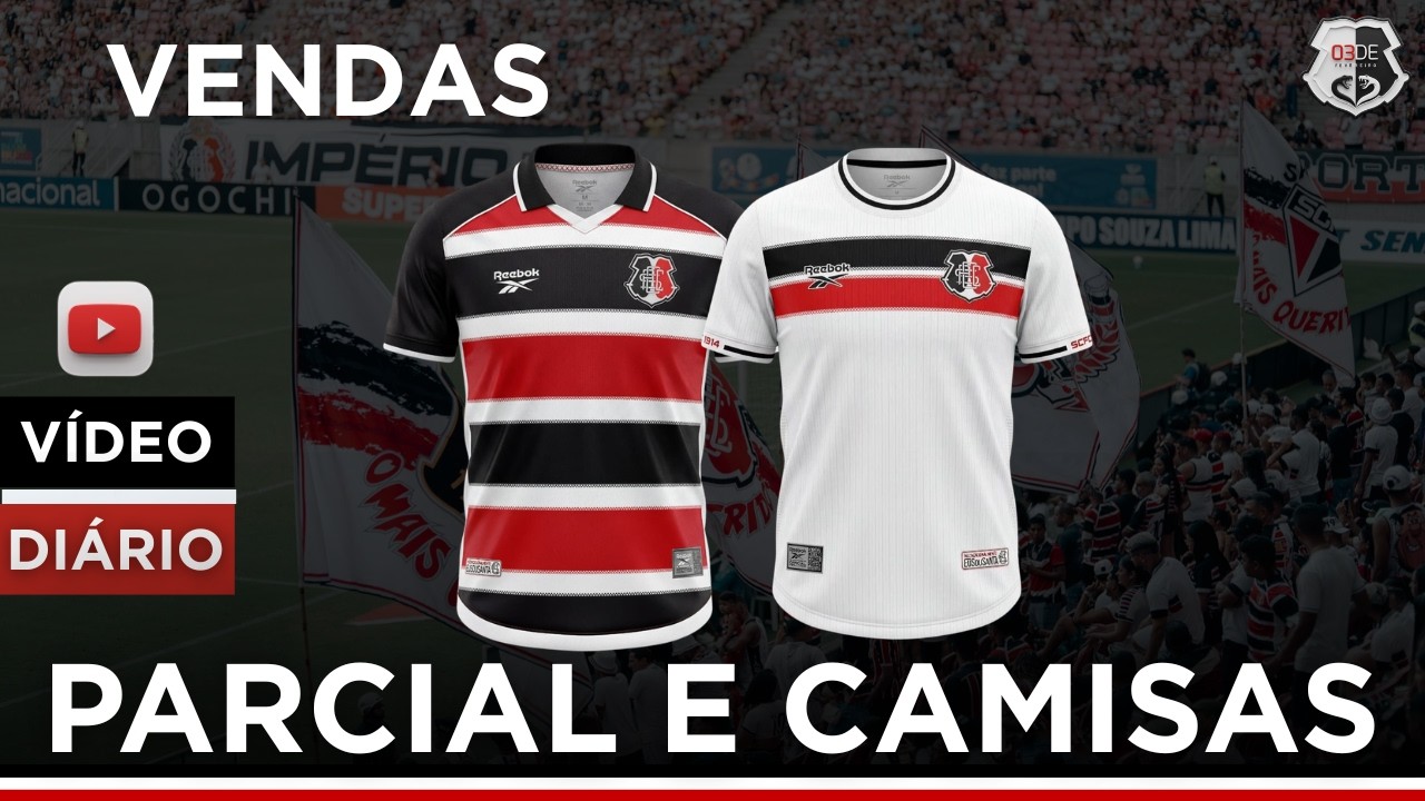 📢 PARCIAL DE INGRESSOS E TORCIDA ESGOTANDO CAMISAS DA REEBOK.