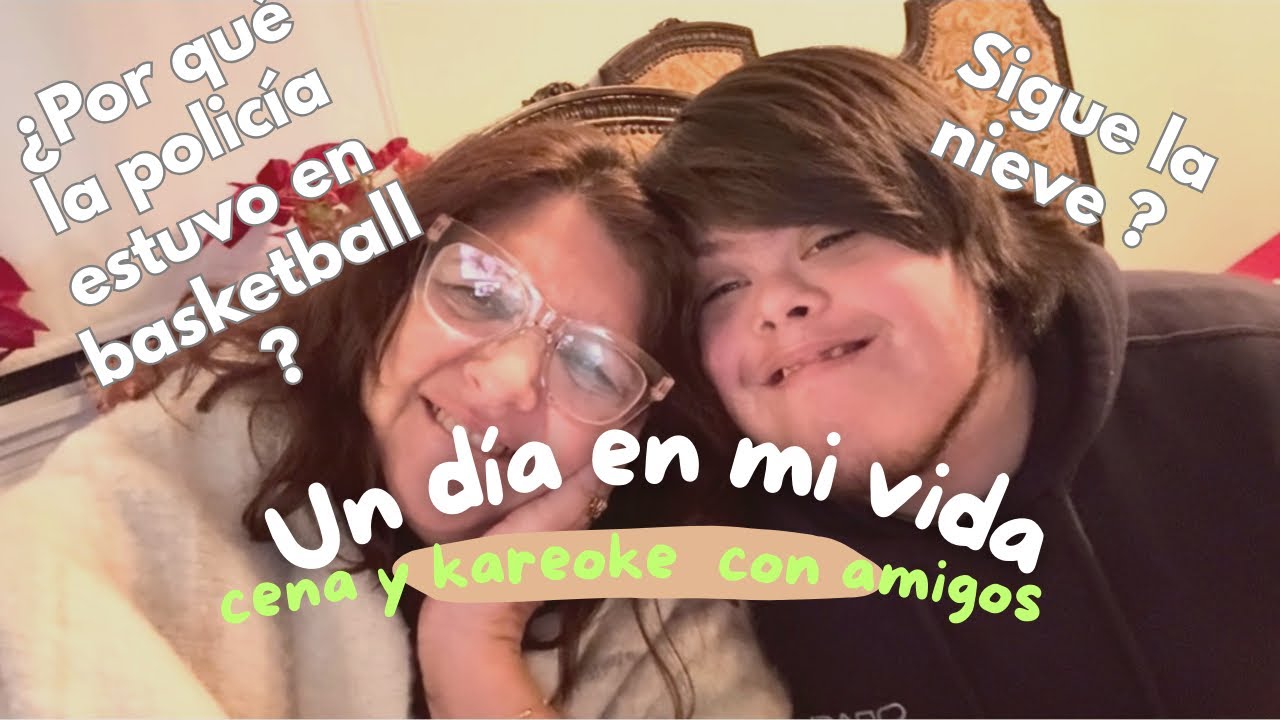 Nuestro fin de semana Real : Basketball, kareoke y cena con amigos . El frío no afloja ! 