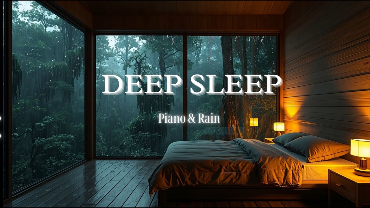 Can’t Sleep Tonight? 🌙 | Gentle Rain & Soft Piano