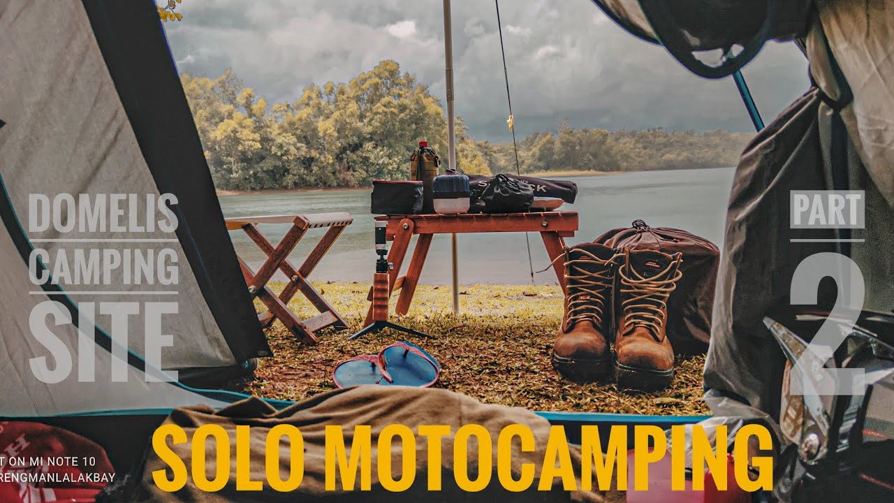 SOLO MOTOCAMPING IN THE RAIN (PART 2) DOMELIS CAMPING SITE CALIRAYA LAKE