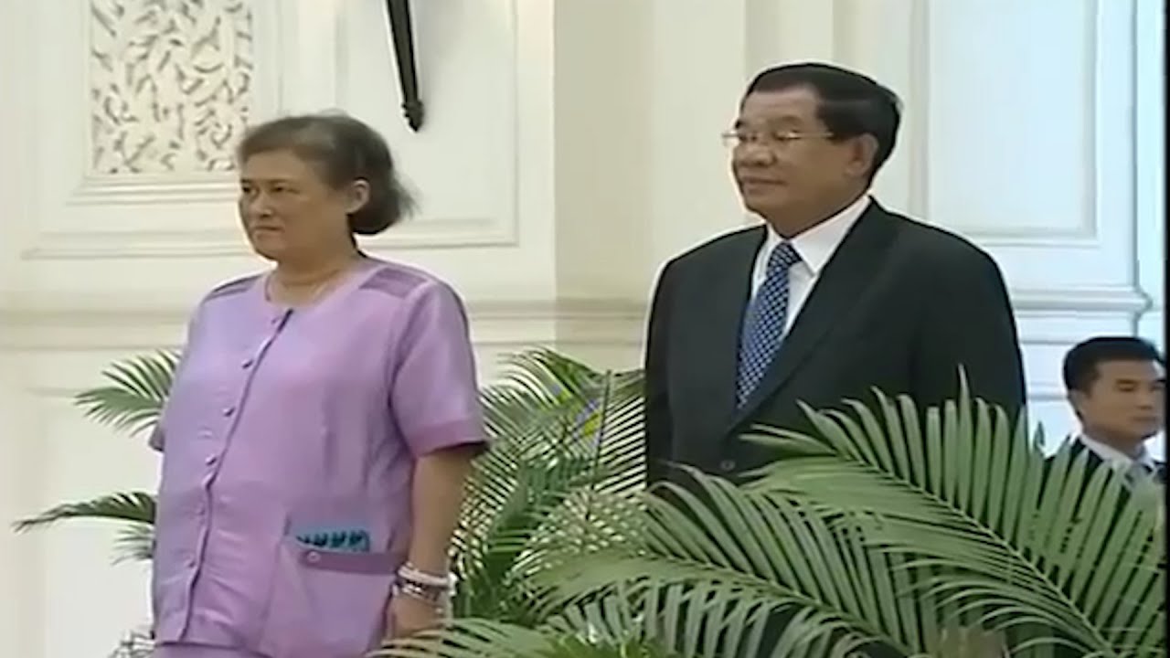 Thailand national anthem and Cambodian national anthem 2016