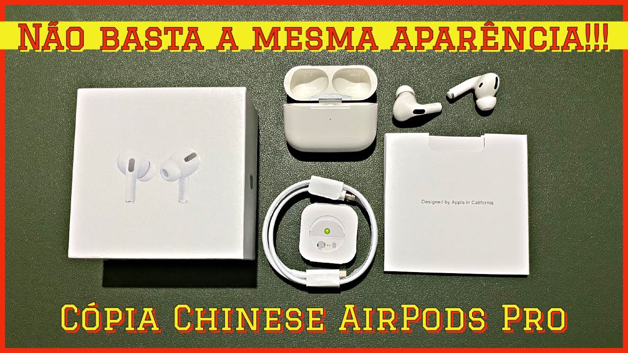 N&atilde;o basta ter a mesma apar&ecirc;ncia!!! C&oacute;pia Chinesa AirPods Pro | Why is life so good