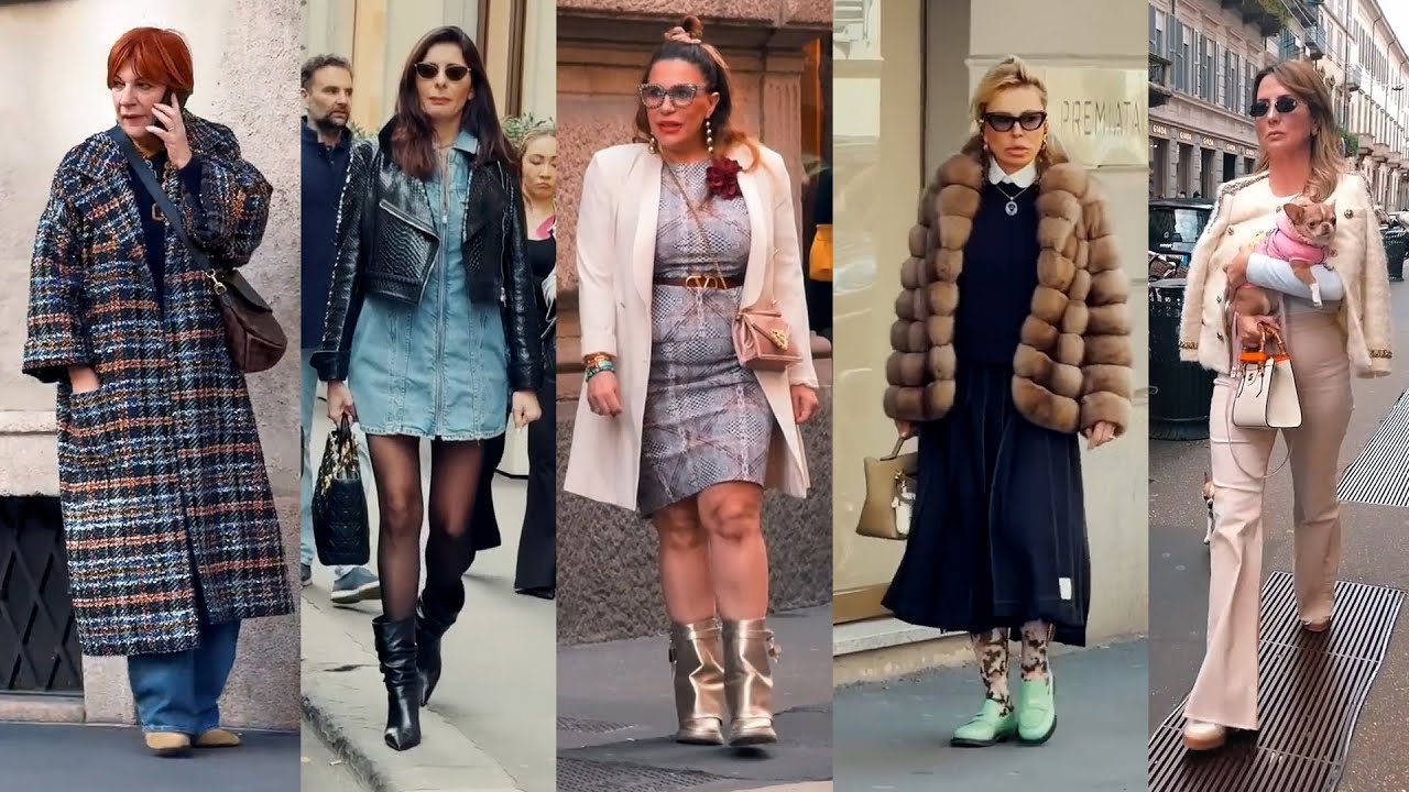 Italian Street Style | What Women Over 50, 60 & 70 Wear in Milan Fall  2025 🇮🇹7P_