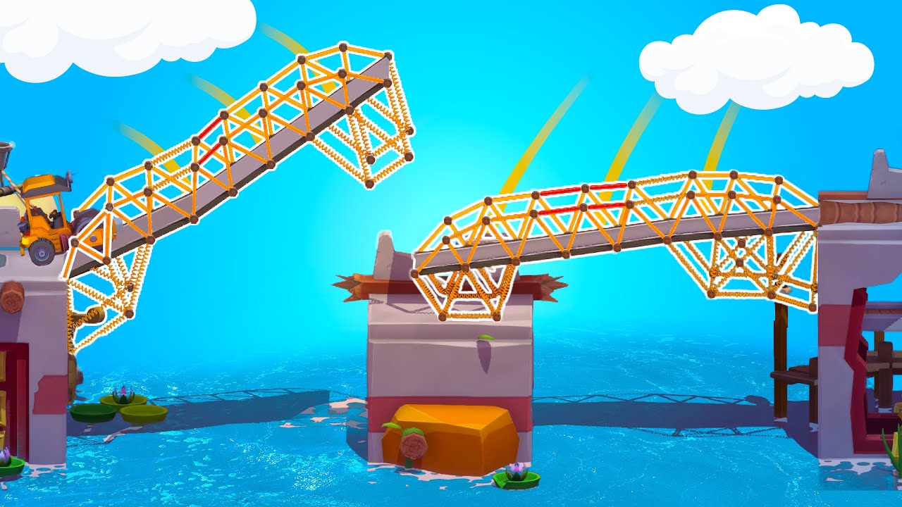 Secret World Bridges That Fall from the SKY! - Poly Bridge 3