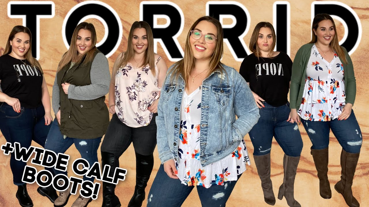 HUGE Torrid Haul - Wide Calf Boots & Plus Size Denim | Sarah Rae Vargas