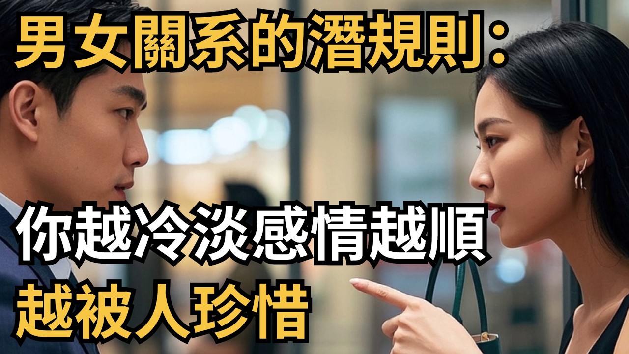 發現一個男女關系的潛規則：你越冷淡，感情越順，越被人珍惜【心理造夢坊】#心理學 #心理 #心理分析 #男女情感 #男女关系 #潜规则