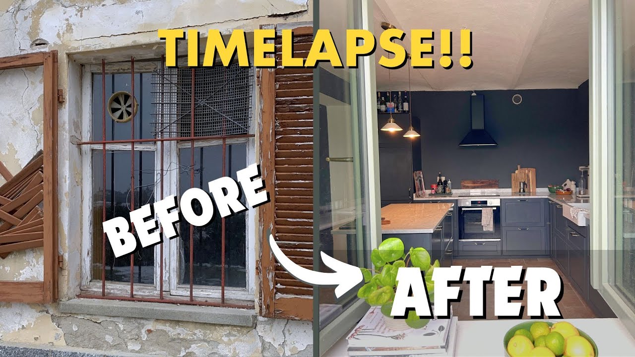 RENOVATION TIMELAPSE: 1 YEAR IN 20 MINUTES - FARMHOUSE IN ITALY | DIY BEFORE & AFTER