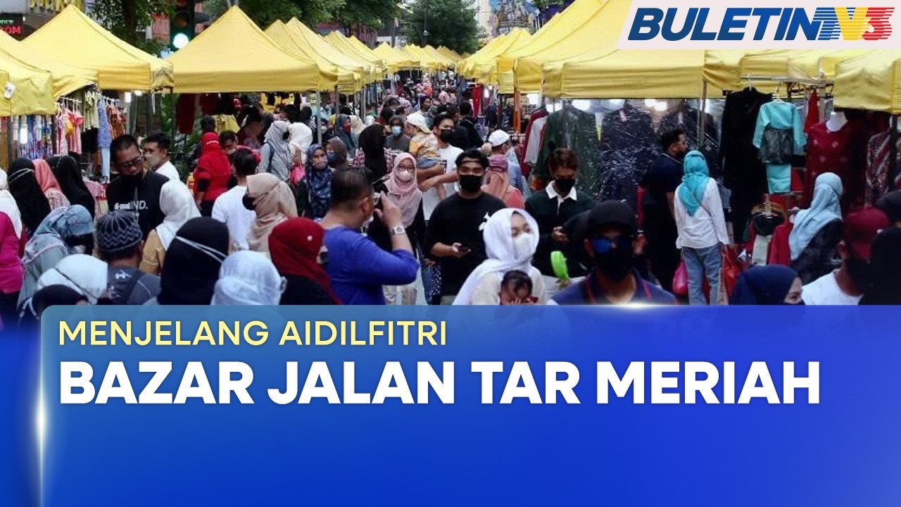 MENJELANG AIDILFITRI | Bazar Aidilfitri Jalan Tuanku Abdul Rahman Jadi Pilihan Ramai