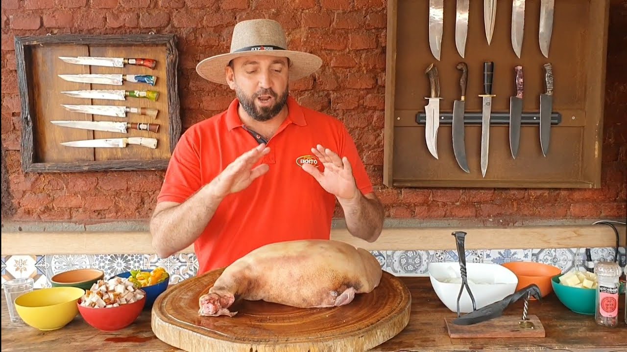 Pernil do Javali - Assado e Recheado