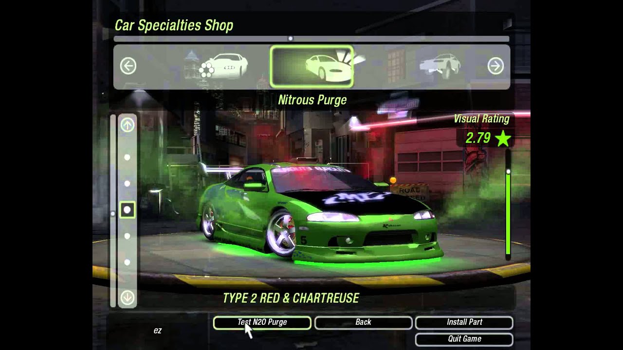 Tunando Eclipse do Brian O'Conner NFSU2 PC